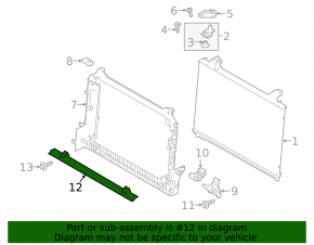 Deflector inferior radiator pentru Land Rover Range Rover Velar 18-23 2.0T, 3.0T, 5.0T