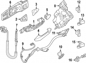 Петля двери нижняя задняя правая Volkswagen ID.4 21-22 2 части