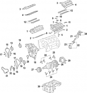 Двигатель Kia Sorento 10-15 3.3 FWD