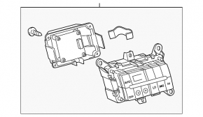 Управление климат-контролем заднего ряда Toyota Sequoia 08-16 с розеткой, с накладкой