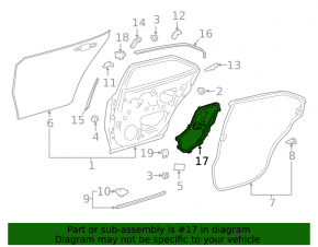 Панель внутренняя двери задней правой Toyota Camry v70 18-24