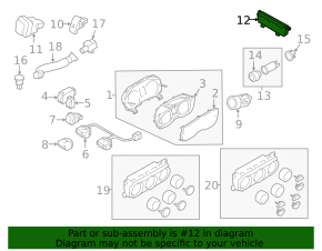 Дисплей информационный Subaru Forester 14-16 SJ