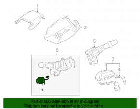 Джойстик регулировки руля Lexus RX350 RX450 10-15