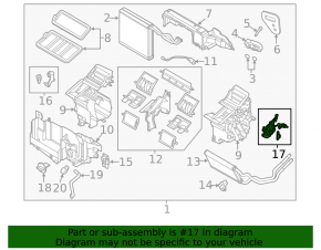 Acționare motor încălzire aer condiționat Mazda 3 14-18 BM pentru control automat al temperaturii