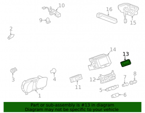Дисплей информационный Chevrolet Malibu 13-15