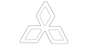 Эмблема значок Mitsubishi задняя крышки багажника Mitsubishi Galant 04-06