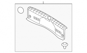 Накладка проема багажника Hyundai Sonata 18-19