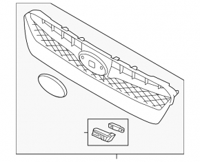 Решетка радиатора grill Subaru WRX 18-21