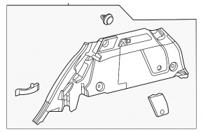Обшивка арки левая Mercedes W167 GLE 350 450 20-26 черная под 2 ряда, царапины