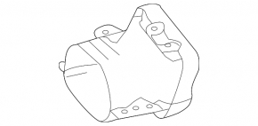 Ornament tobă stânga Mercedes Clasa S W222 14-17 AMG, cromat