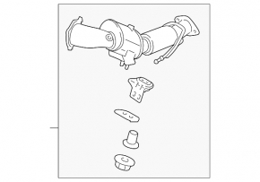 Катализатор Ford Fusion mk5 13-19 1.5T 1.6T