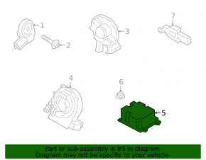 Модуль srs airbag компьютер подушек безопасности Ford Escape MK4 20-22
