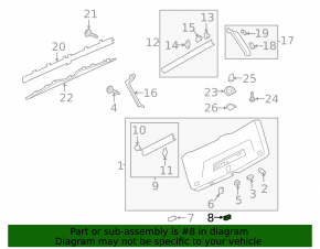 Кнопка закрытия багажника Audi A5 F5 18-25 с блокировкой