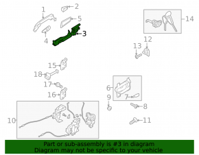 Механизм ручки двери передней левой Subaru Outback 10-14