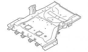 Корыто багажника Nissan Murano z52 15-24