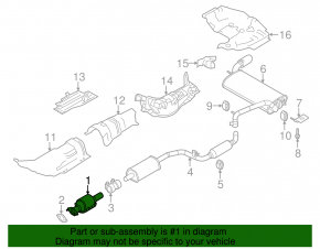Катализатор Ford Focus mk3 11-18 нижний