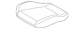 Водительское сиденье Ford Mustang mk6 18-23 без AIRBAG, механическое, купе, черное, ткань, под химчистку, потерто