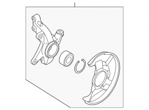 Цапфа передняя правая Mazda CX-7 06-12