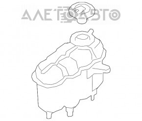 Расширительный бачок охлаждения Audi A4 B9 17-25 2.0T