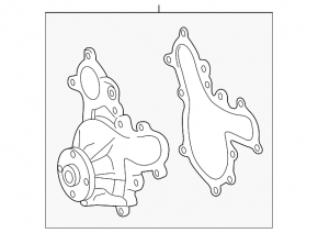 Помпа водяная Lexus GX460 10-23