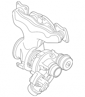 Turbocompresor cu galerie de admisie Volvo XC60 22-25 B5