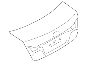 Крышка багажника Subaru Legacy 15-19 черный D4S
