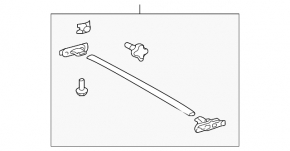 Рейлинги поперечные 2шт Lexus GX470 03-09