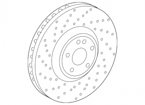 Диск тормозной задний Mercedes G-class W463 G550 19-24 340/21мм