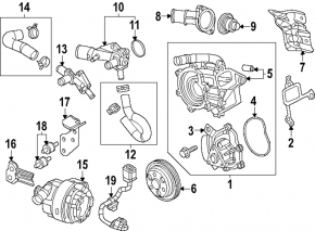 Корпус термостата Mazda CX-90 24-26 PHEV