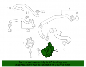 Помпа водяная BMW 5 F10 14-16 3.0T N55 тип 2