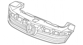 Решетка радиатора grill Honda Civic 12-12