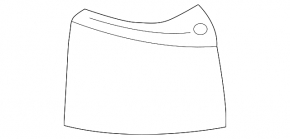 Клык бампера левый Infiniti FX35 FX45 03-08