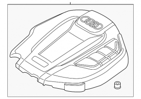 Накладка двигателя Audi Q5 80A 18-20 2.0T