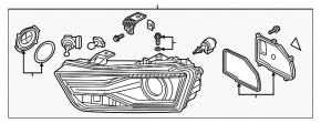 Far xenon dreapta față complet Audi Q3 8U 16-18