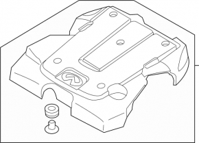 Накладка двигателя Infiniti G37 4d 08-14