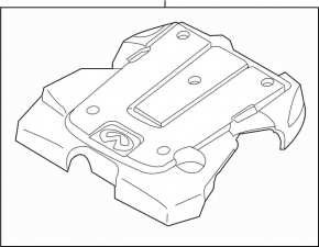 Накладка двигателя Infiniti G37 4d 08-14