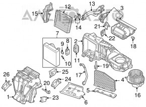 Радиатор отопителя печки VW CC 08-17