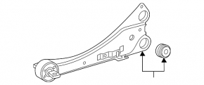 Braț de susținere spate dreapta Lexus CT200h 11-17 nou original