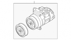 Компрессор кондиционера Audi A8 13-18 3.0