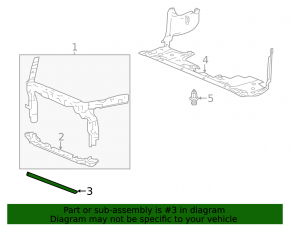 Garnitura deflectorului inferior al radiatorului pentru Honda Accord 13-17