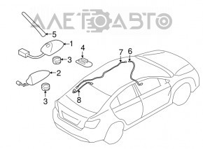 Антенна гнездо Subaru Impreza 17-23 GK
