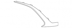 Накладка переднего бампера левая Mercedes EQE-class V295 23-24 AMG pkg