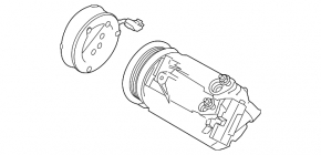 Компрессор кондиционера Ford Transit Connect MK2 13-16 2.5