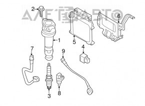 Блок ECU компьютер двигателя Kia Soul 14-17 2.0
