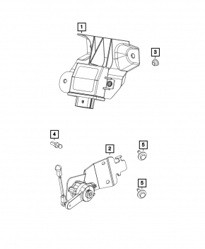 Датчик наклона кузова Jeep Cherokee KL 14-23