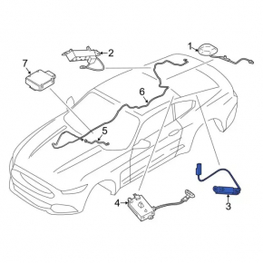 Антенный модуль Ford Mustang mk6 15-23