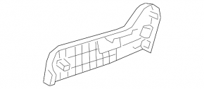 Ornamente pentru scaunul pasagerului pentru Honda CRV 17-22, negre, manuale, zgâriate