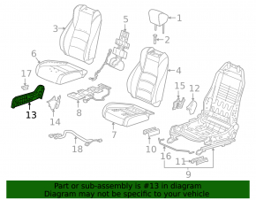 Ornamente pentru scaunul pasagerului pentru Honda CRV 17-22, negre, manuale, zgâriate