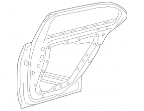 Дверь голая задняя левая Mercedes A-class V177 19-22