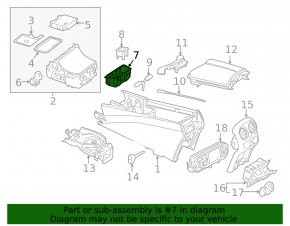 Подстаканники центральной консоли Mercedes C-class W205 15-21